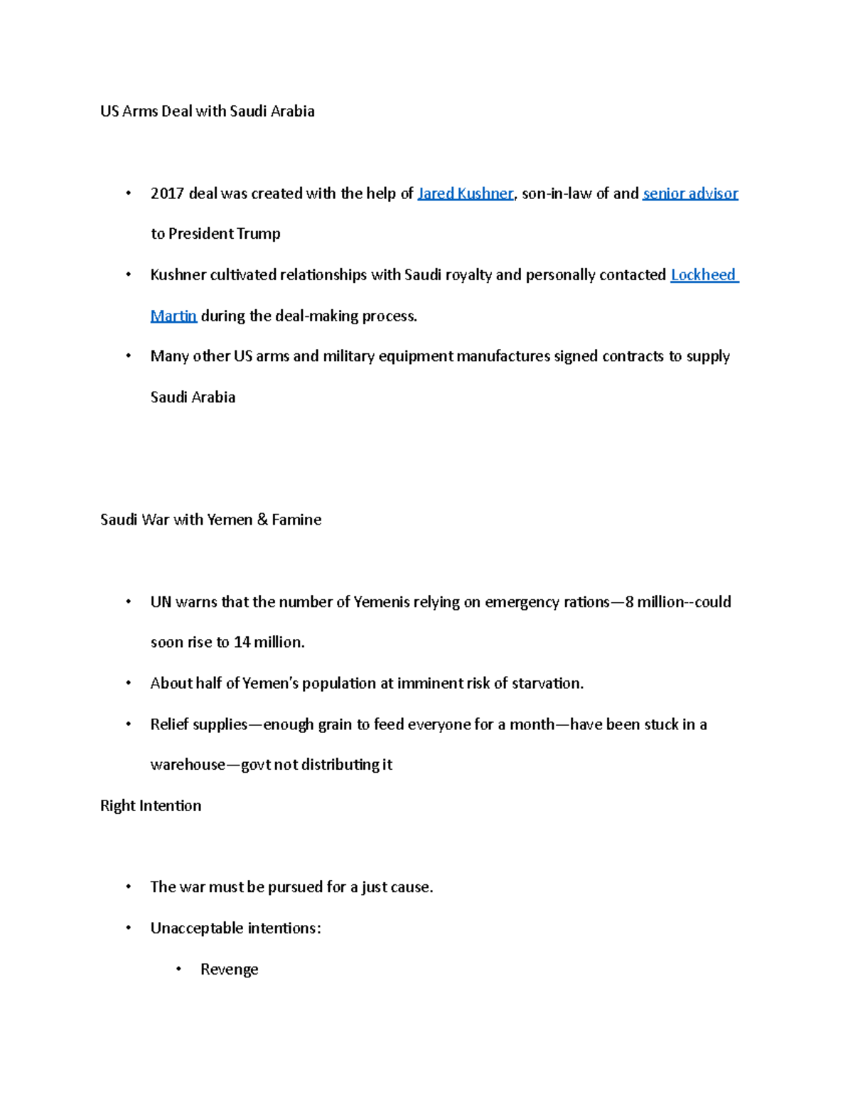 US Arms Deal with Saudi Arabia Many other US arms and military