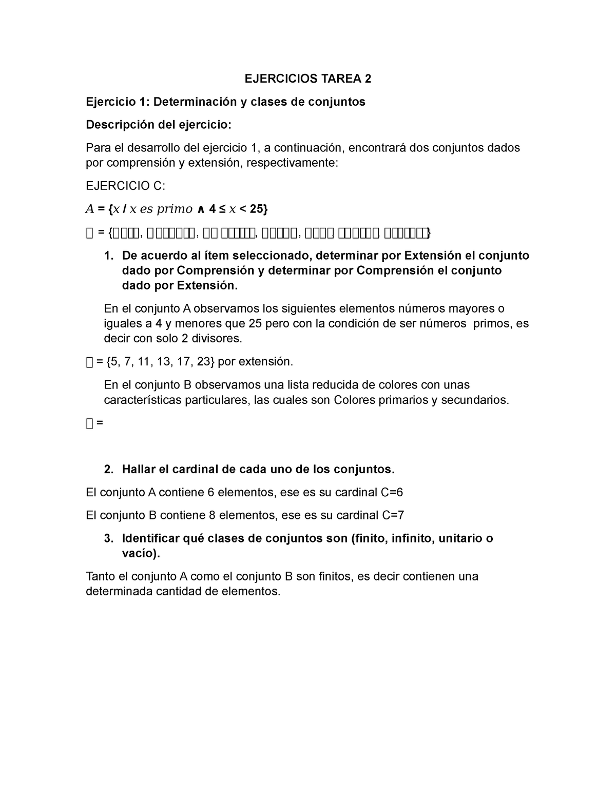 Ejercicios Tarea 2 DE Yeison Terminada - EJERCICIOS TAREA 2 Ejercicio 1 ...