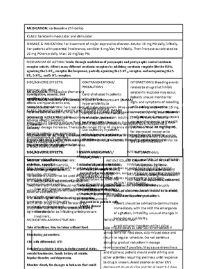 Medication Template Lurasidone - INTERACTIONS: Drug-Drug: Strong CYP3A4 ...