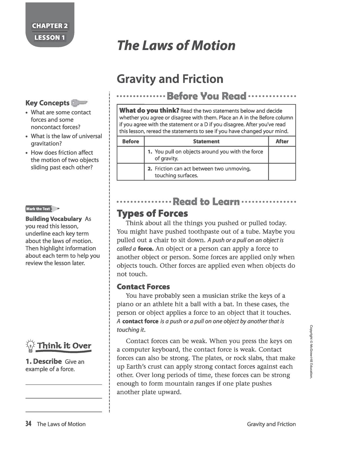 Lesson 4 Gravity and Friction - disaster risk reduction and readiness ...