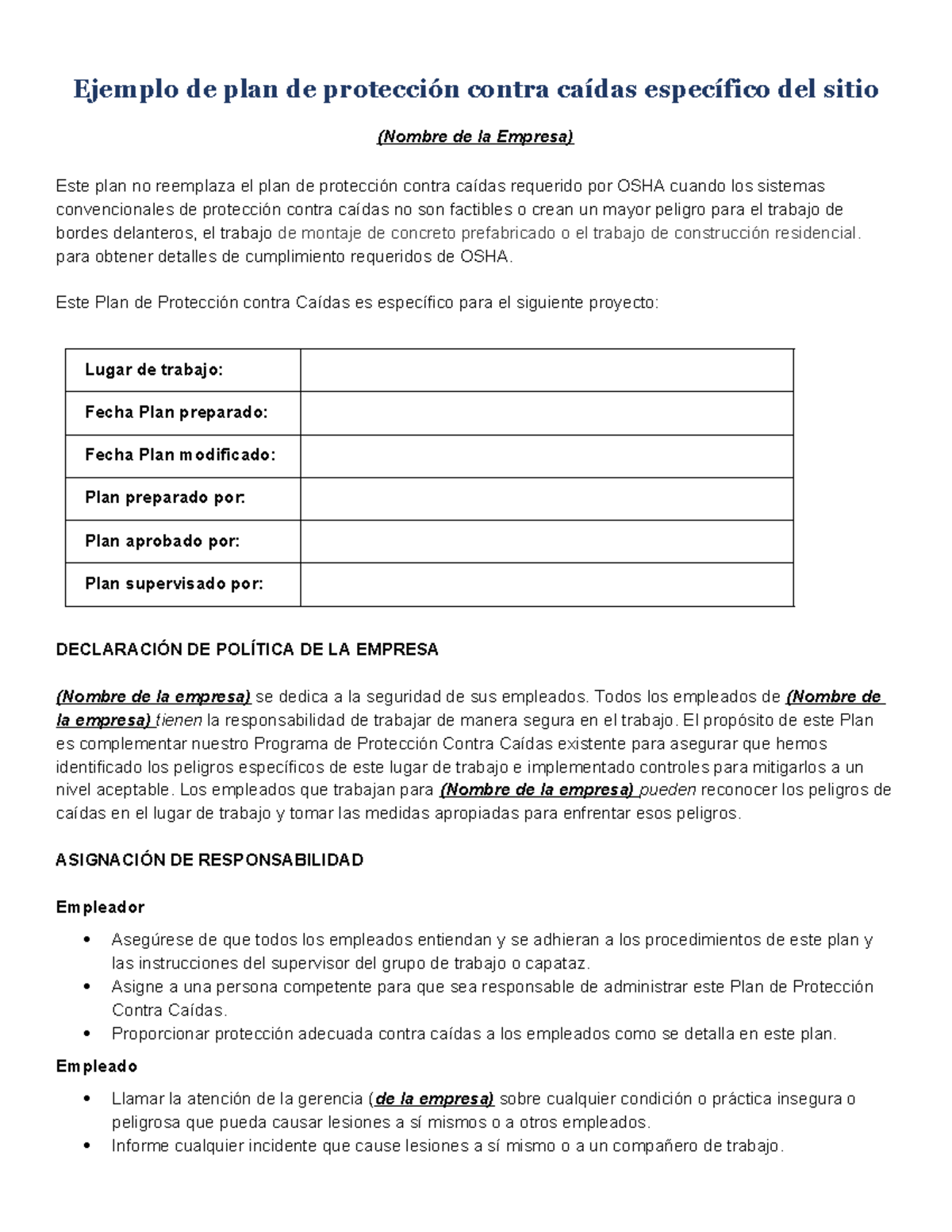 Sample-Site-Specific-Fall-Protection-Plan-Spanish tcm148-63547 ...
