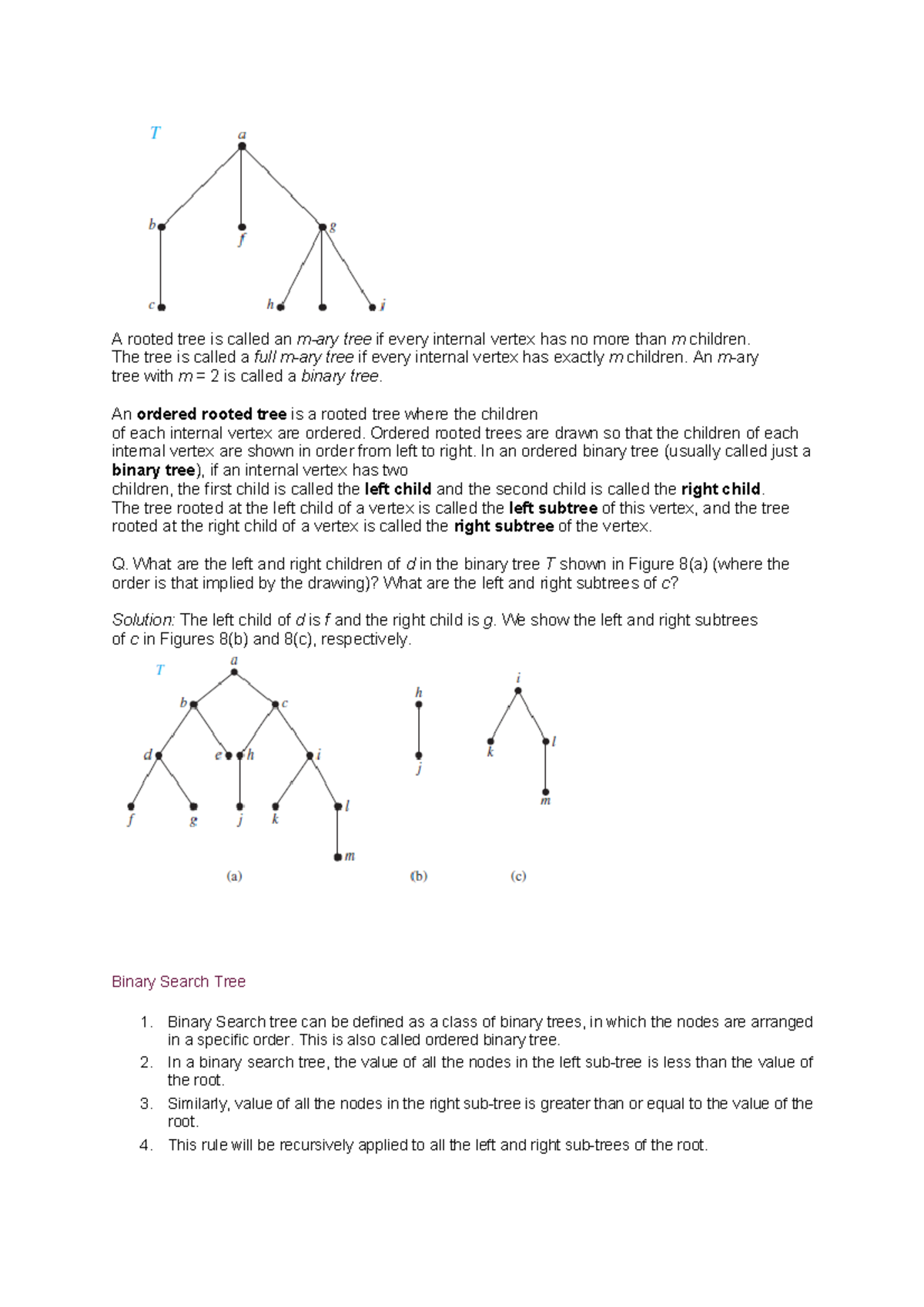 Graph and Tree-14-19 - A rooted tree is called an m-ary tree if every ...