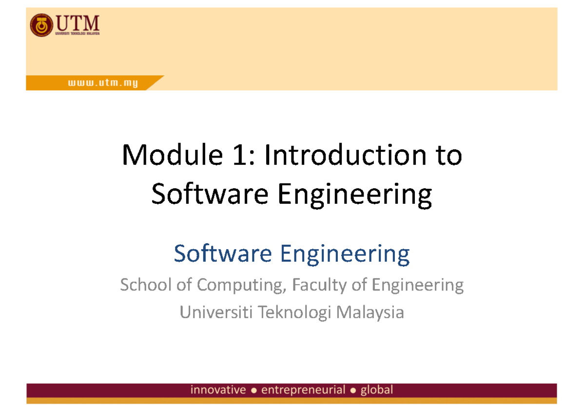 Module 1-Introduction To Software Engineering Edited Mar 2021 - Module ...