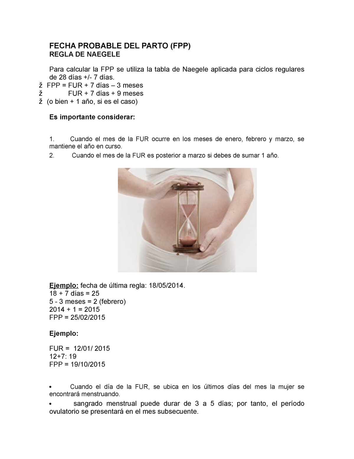 Fecha Probable Del Parto Fecha Probable Del Parto Fpp Regla De Naegele Para Calcular La Fpp 