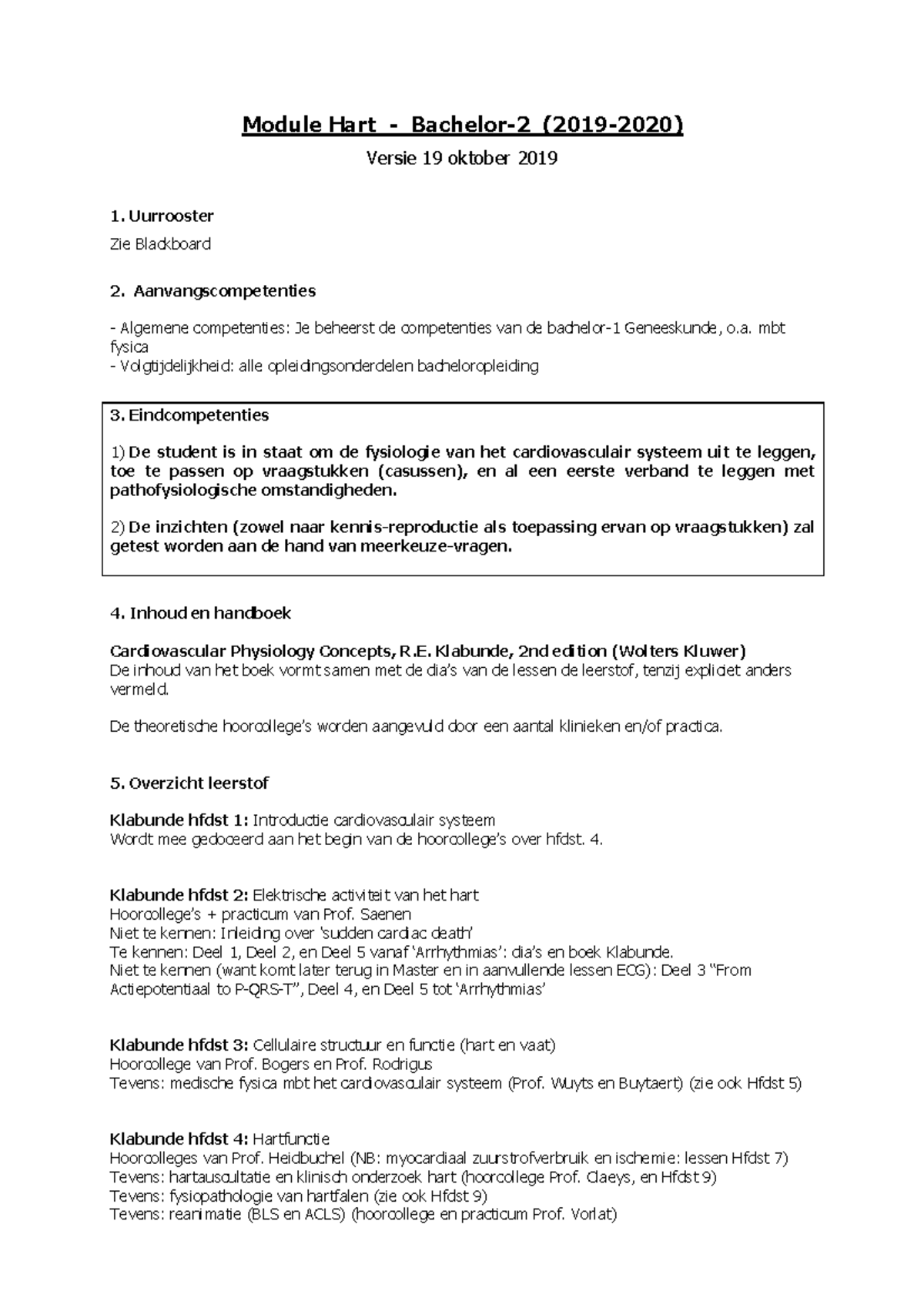 Studieleidraad Ba2 Module Hart 2019-2020 - Module Hart - Bachelor-2 ...