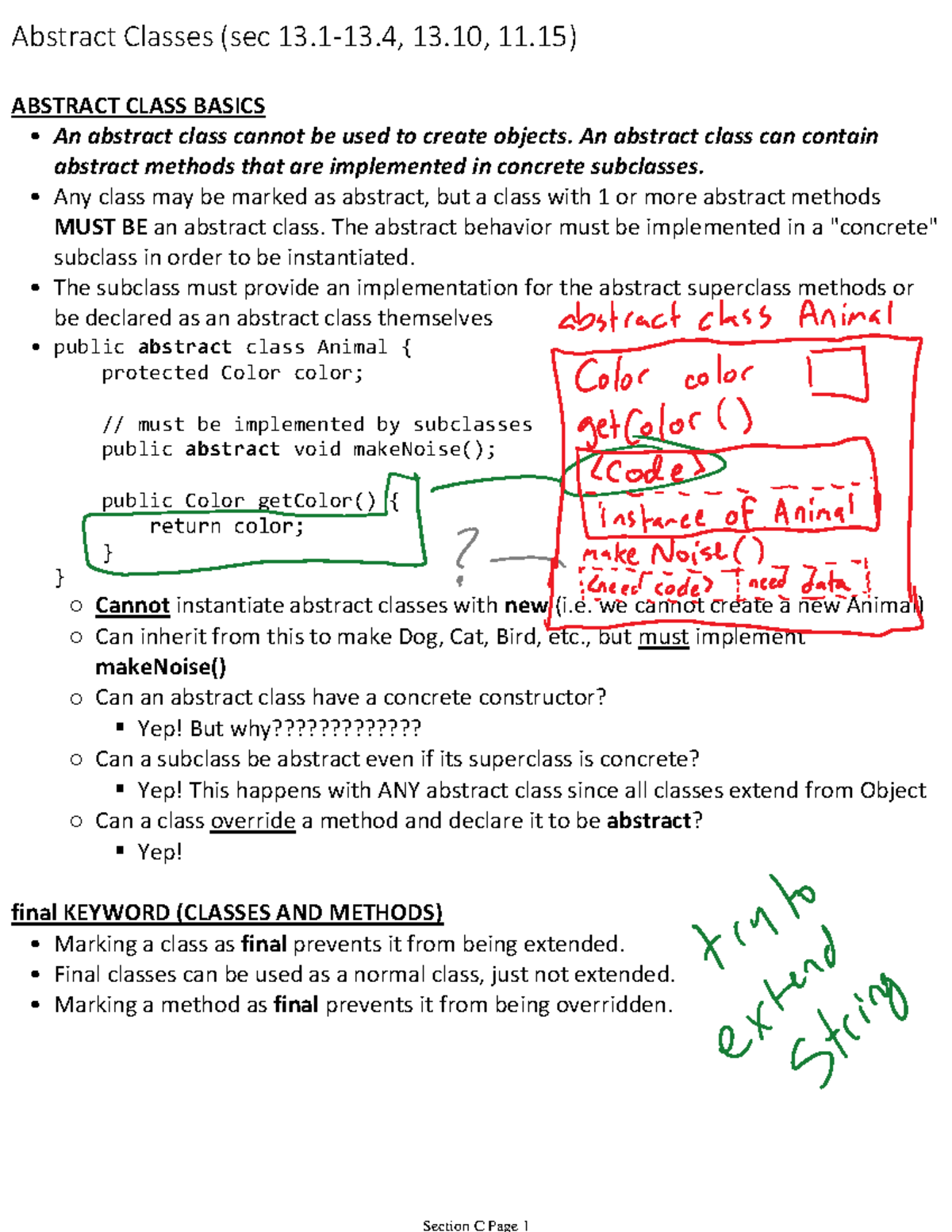 Week 08 - Abstract Classes, Polymorphism, Dynamic Binding, Class ...