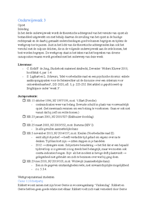 Werkgroepopdracht 2 Materieel Strafrecht - Werkgroepopdracht 2 ...