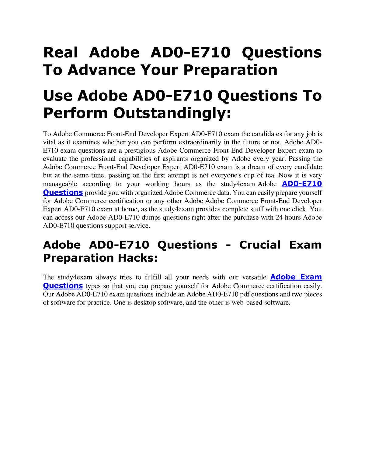 AD0-E710 Exam Forum