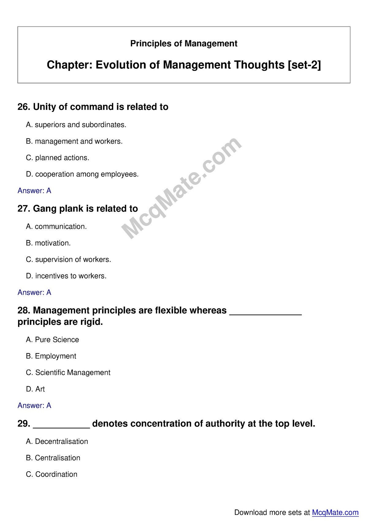 Principles Of Management (evolution-of-management-thoughts [set-2 ...