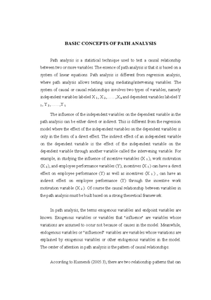 Calculating The Path Coefficient - CALCULATING THE PATH COEFFICIENT To ...