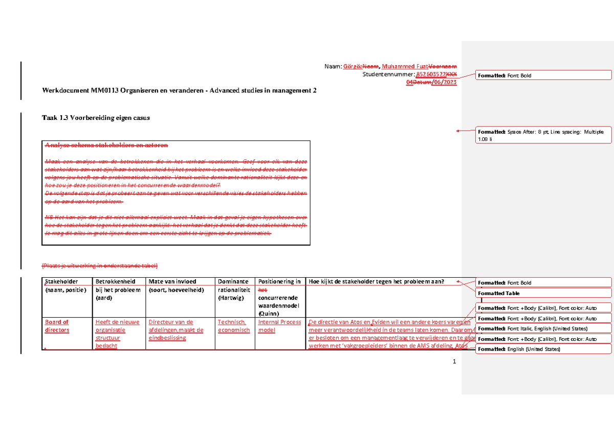 Werkdocument ASM2 - Studentennummer: 852603522XXX 04Datum/06/ Formatted ...