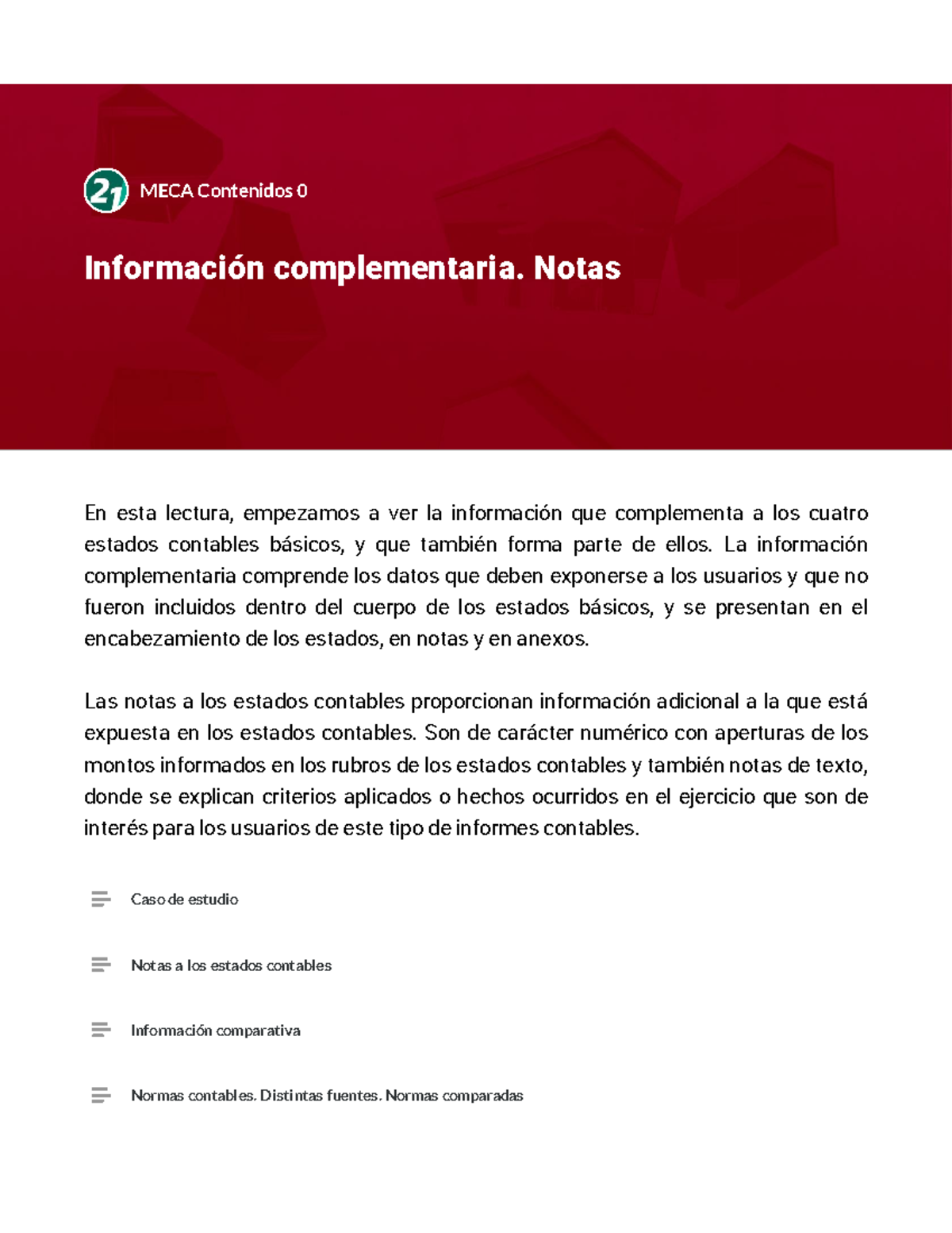 L3 Informacion complementaria. Notas - En esta lectura, empezamos a ver ...