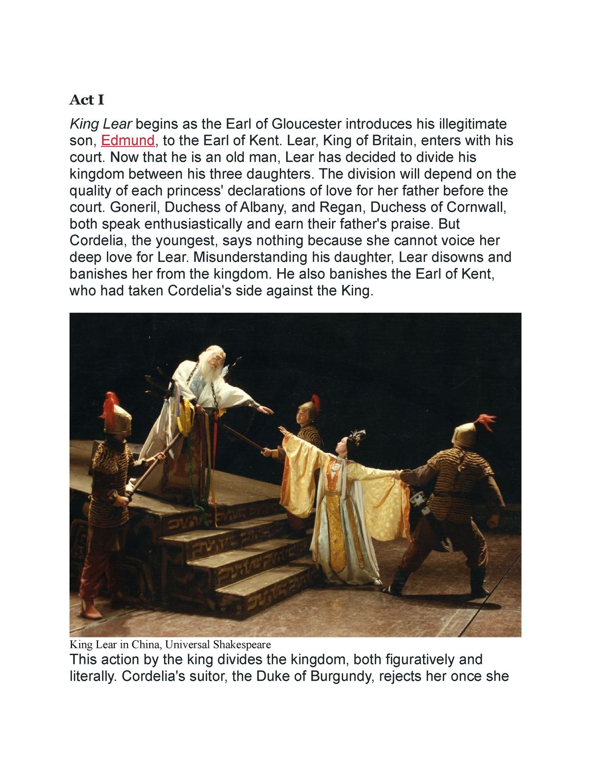 king lear and gloucester comparison essay