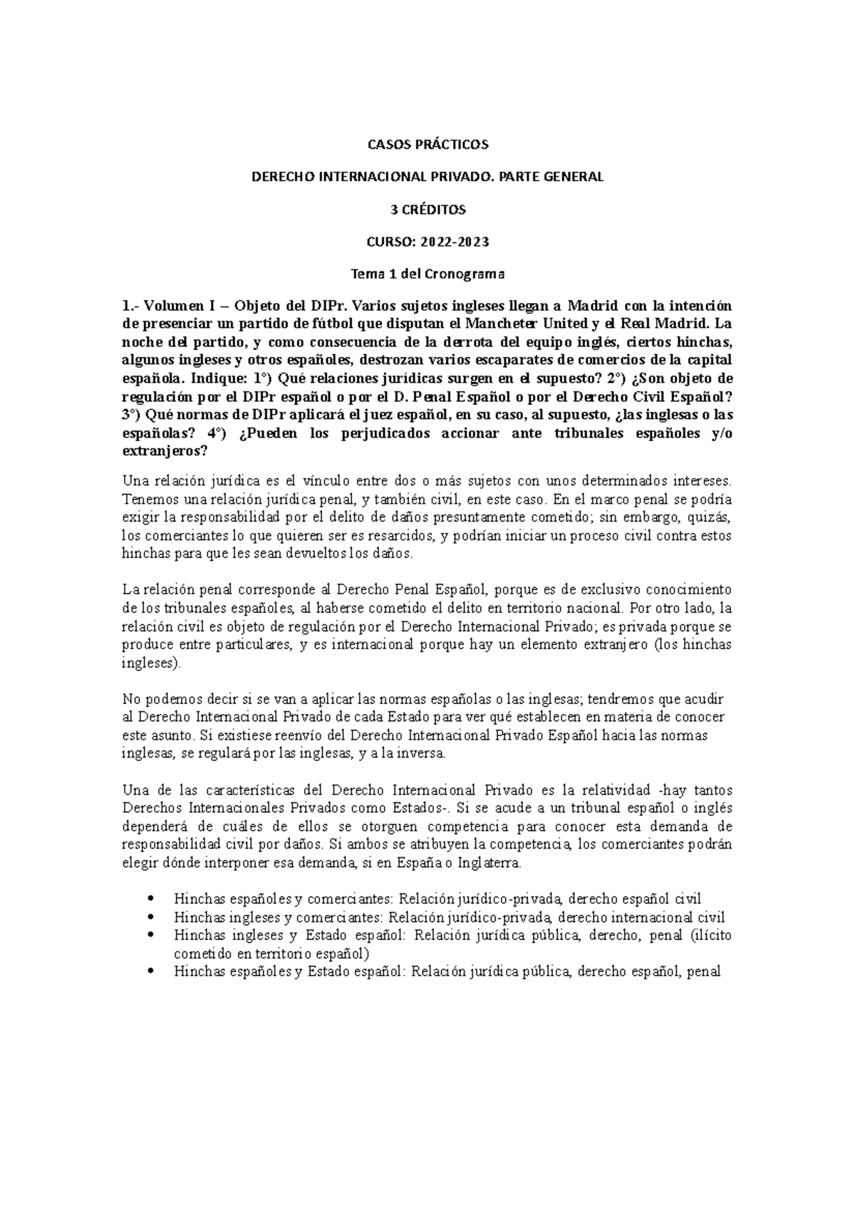 CASO Práctico 1 - Casos Prácticos Tema 1 - CASOS PRÁCTICOS DERECHO ...