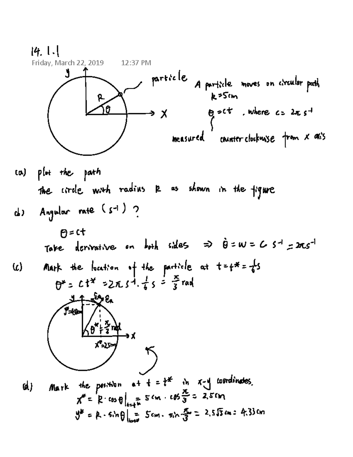 14 - HW Solutions from MAE 2030 taught by Professor Andy Ruina during ...