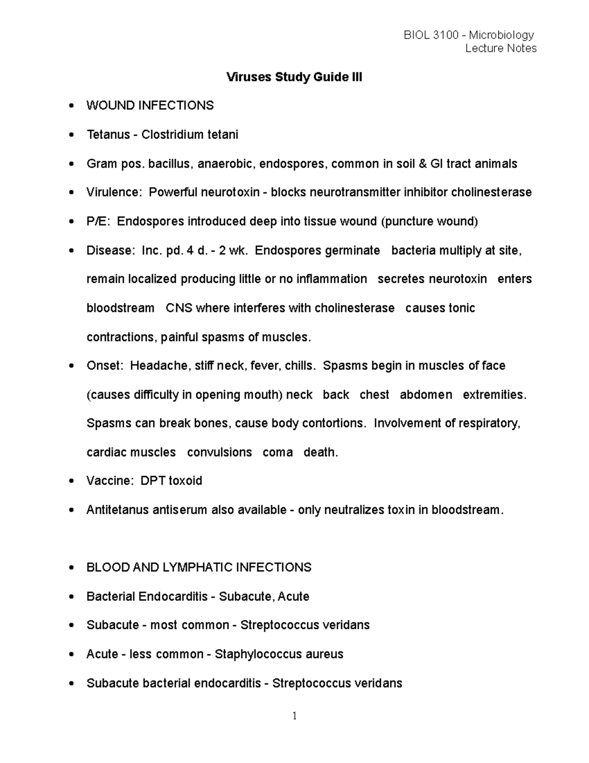 2021-Microbiology-Lecture-Notes-BIOL-3100-Diseases Study Guide III ...