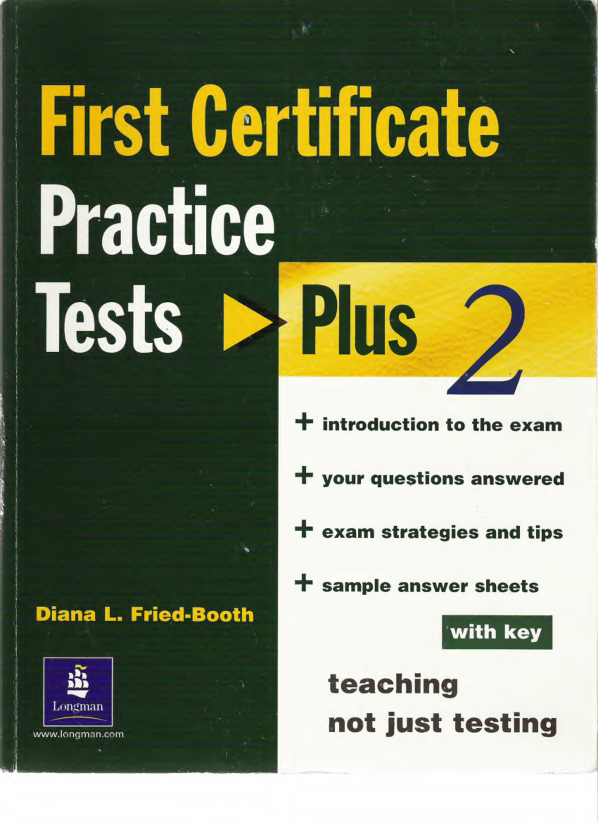 FCE Practice Tests Plus 2 - irst Certificate ractice ests Plus 2 ...