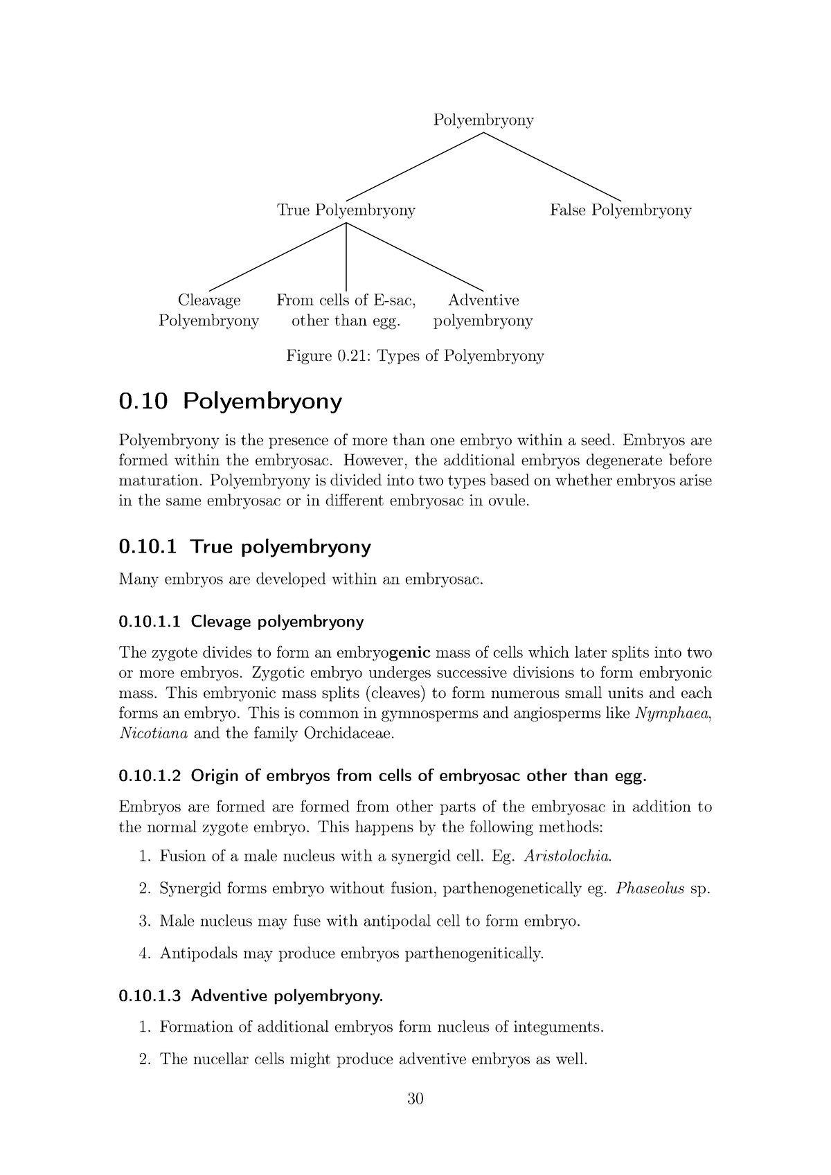 write an essay on polyembryony