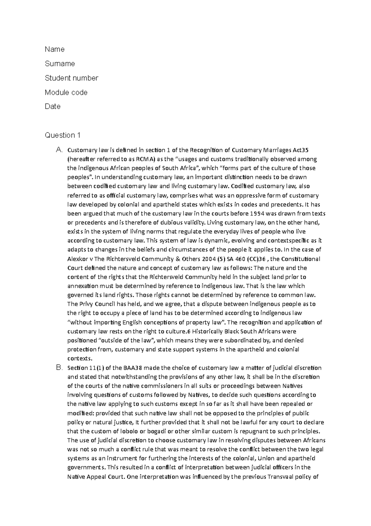 Exam 2022 lcp4804 - my assignment for 2022 1st sesmeter that has to do ...