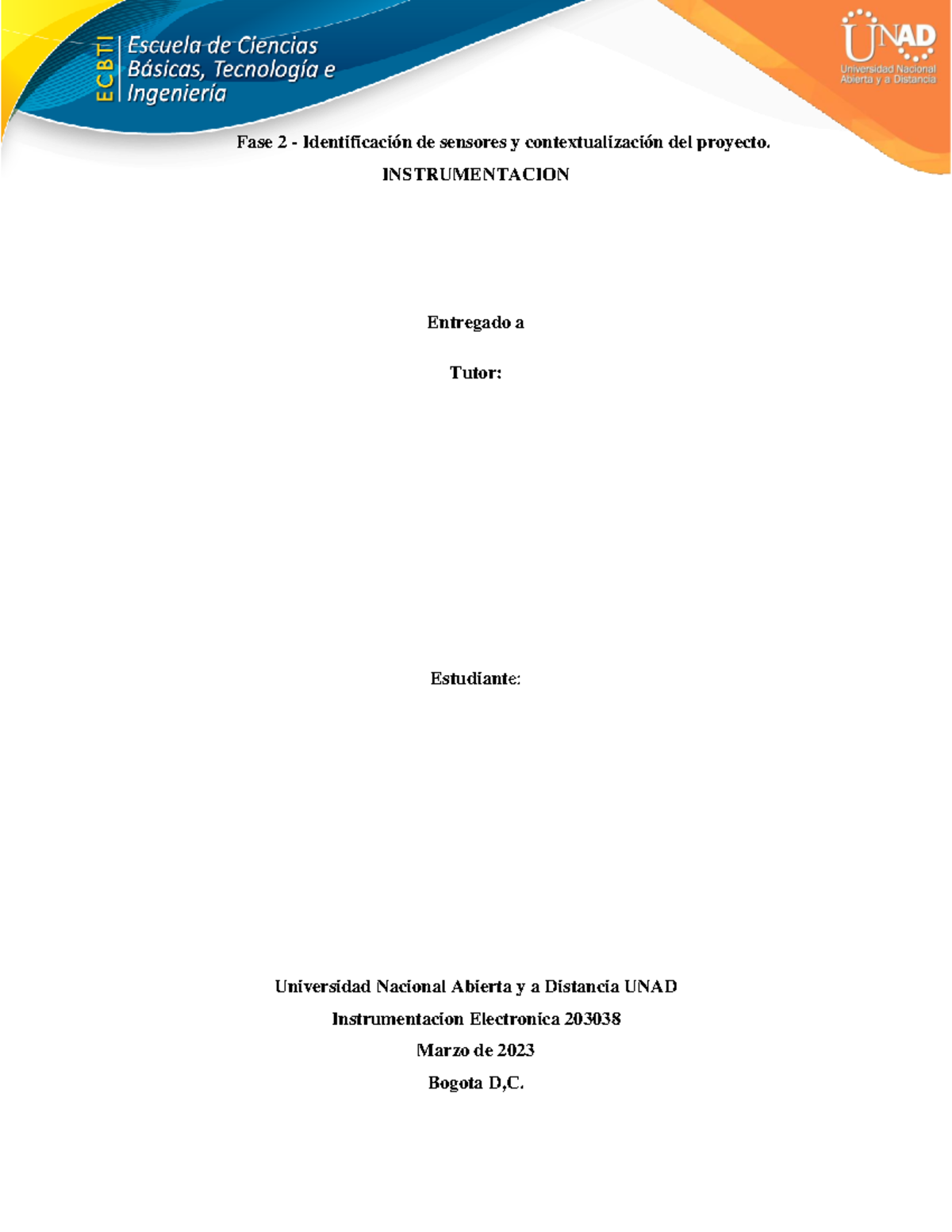 Fase 2 - Identificación De Sensores Y Contextualización Del Proyecto ...