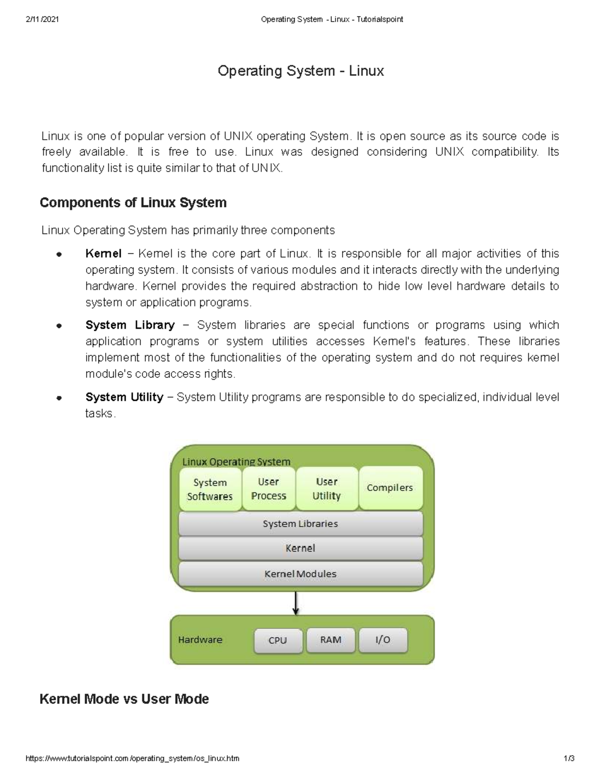 Operating System - Linux - 14 - htm 1/ Operating System ...