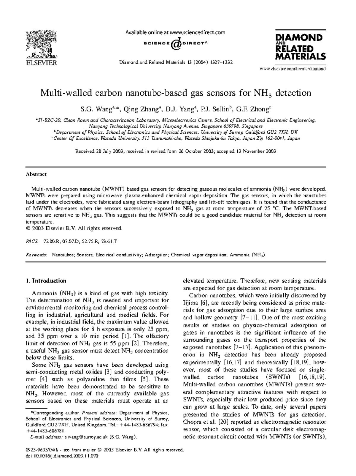 Nh3 Tiếng anh cơ sở Diamond and Related Materials 13( 2004 )1327