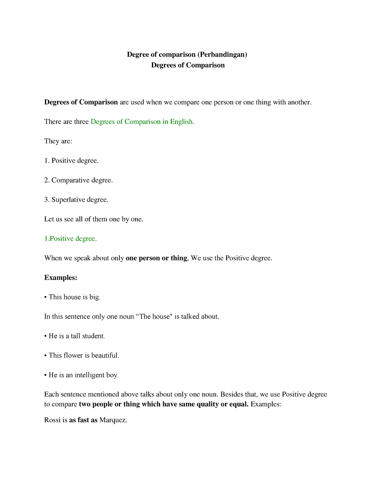 Bahasa Inggris Psikologi Degree Of Comparison Degree Of Comparison Perbandingan Degrees Of 2914