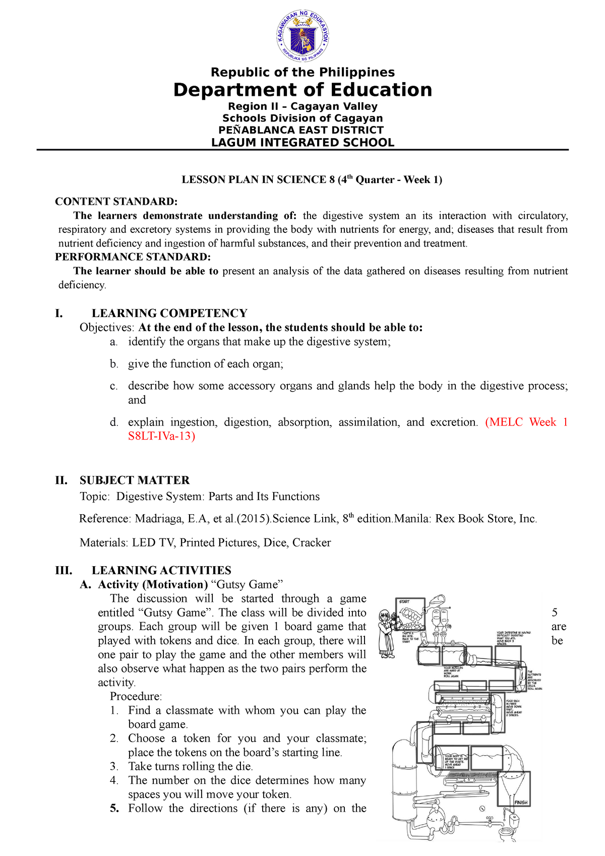 Sample Lesson Plan In Social Science For Senior High School