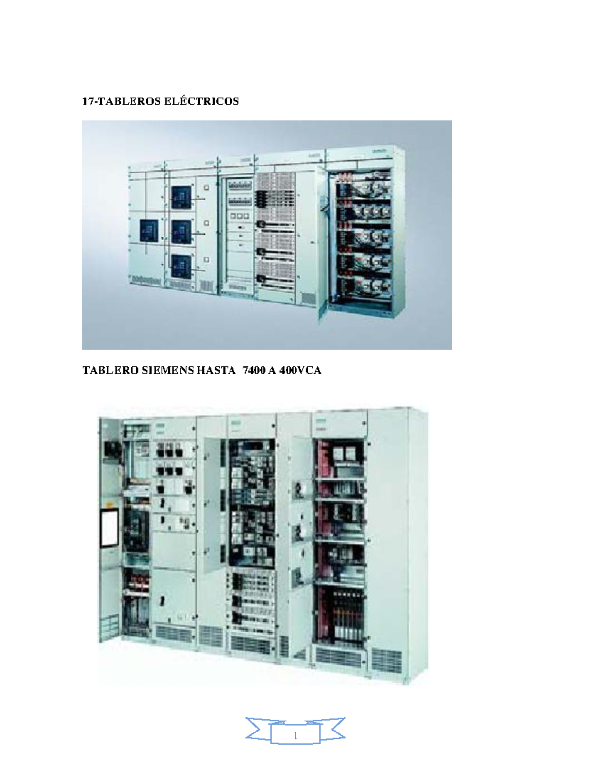Tableros Electricos 2020 - 17 - TABLEROS ELÉCTRICOS TABLERO SIEMENS ...