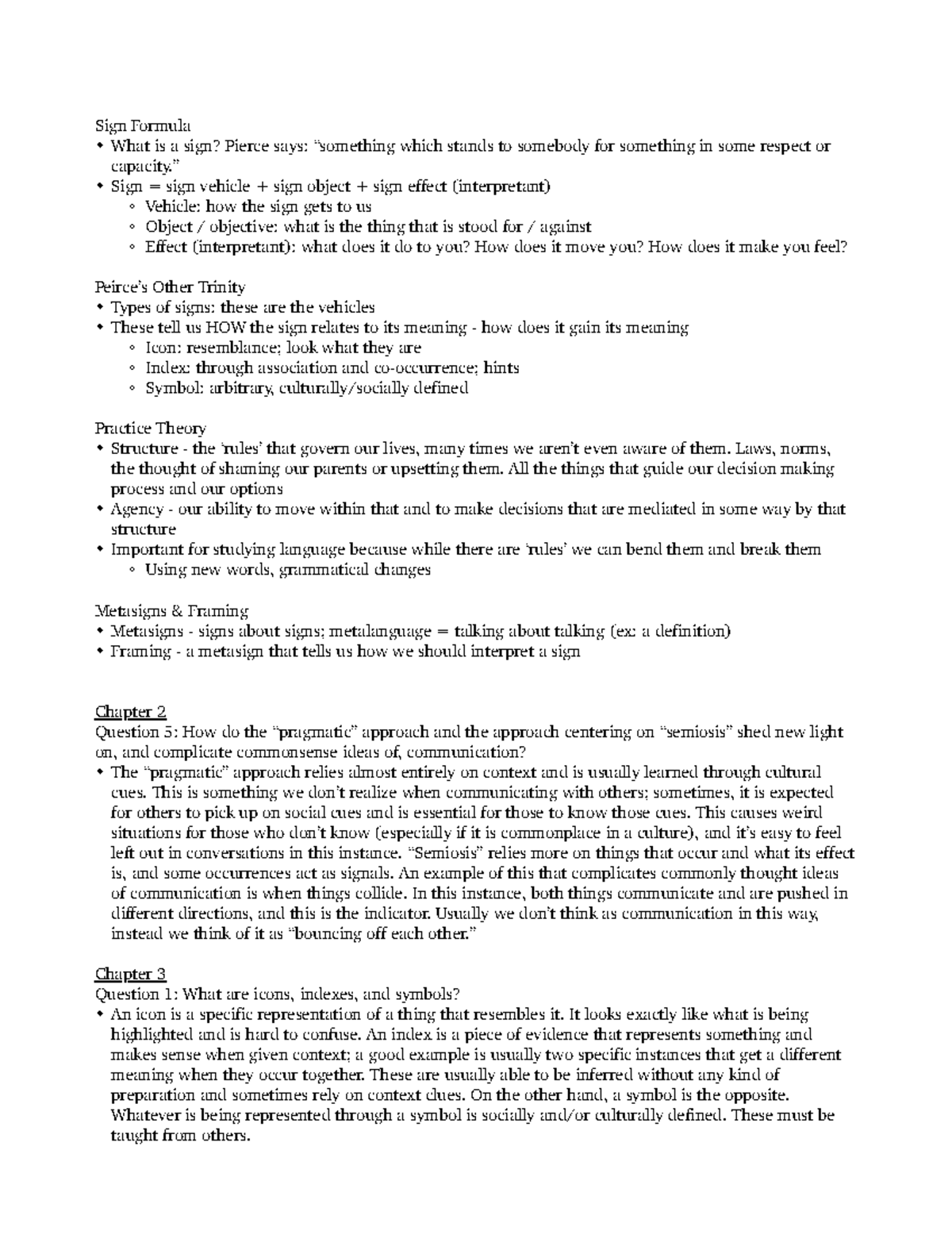 Week 2 TA Section Notes - Sign Formula What is a sign? Pierce says ...