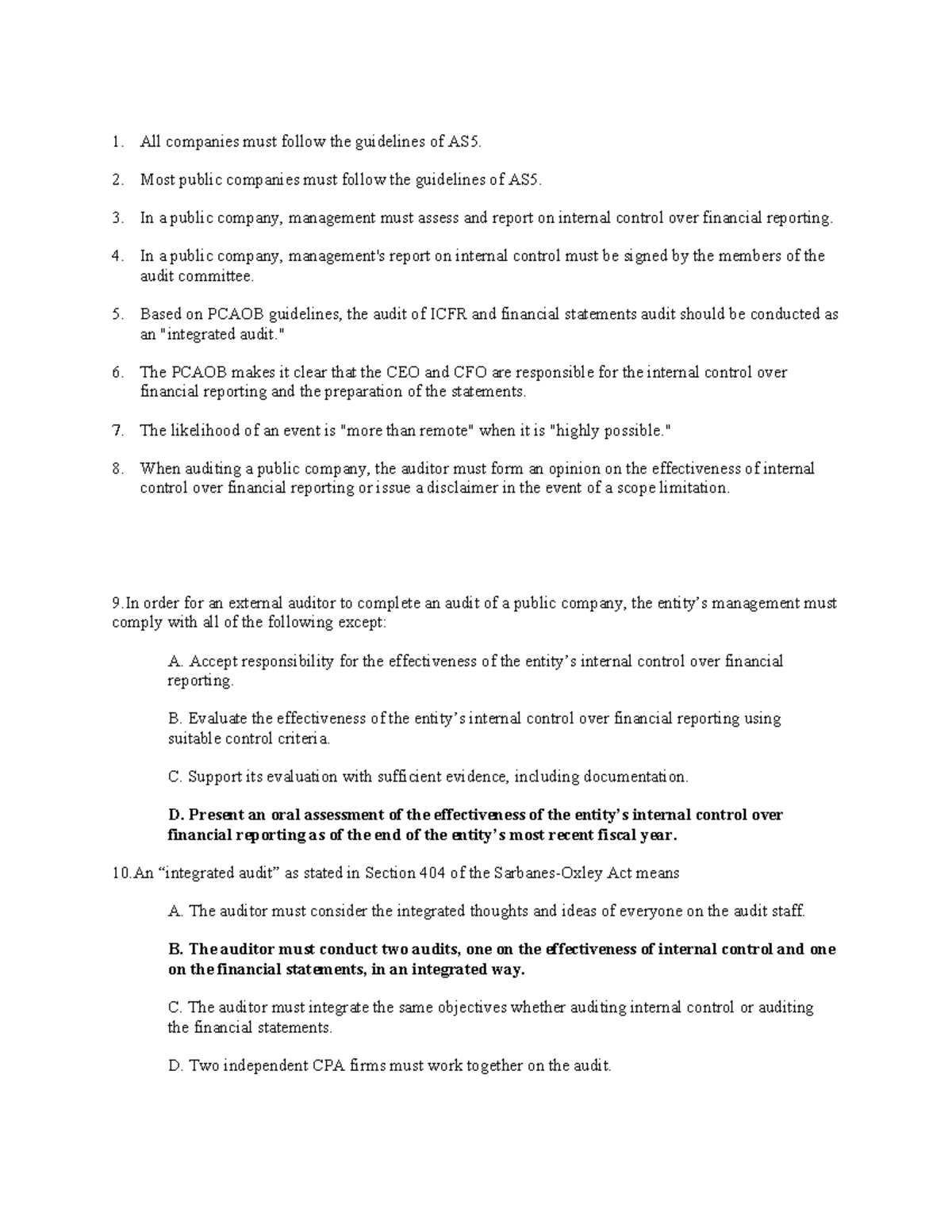 7-print - practiceb - All companies must follow the guidelines of AS5 ...
