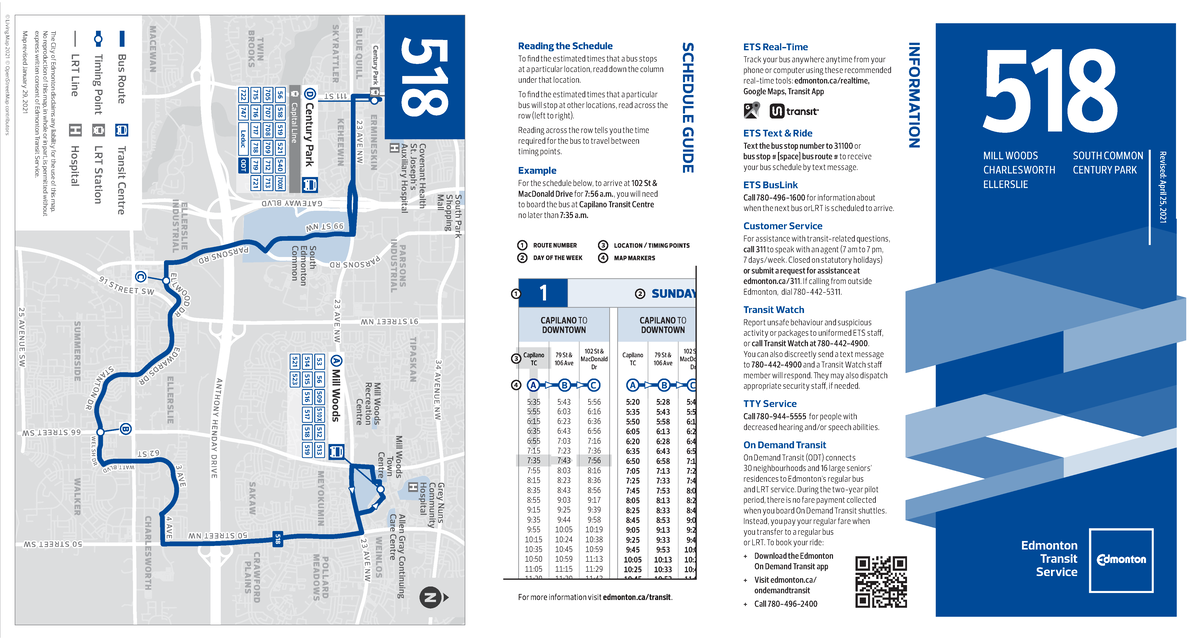 BNRMap Route 518 - Idk - ETS Real-Time Track your bus anywhere anytime ...