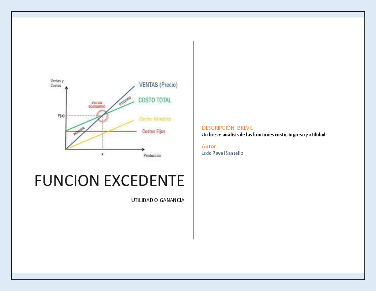 Función Excedente - Resumen logica y matematica - FUNCION EXCEDENTE ...