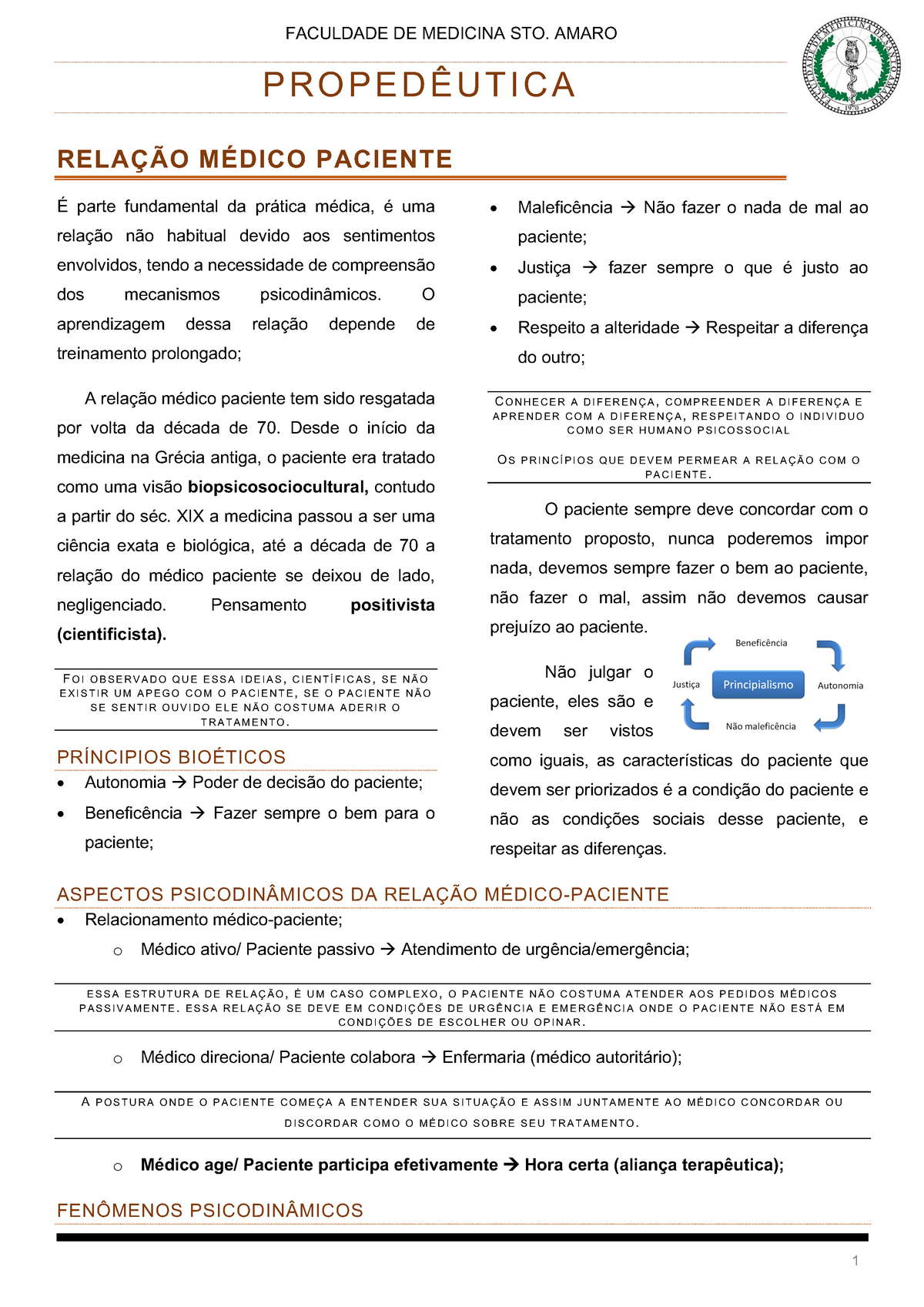 Anamnese - RESUMO DE AULA - INTRODUÇÃO À SEMIOLOGIA O método clínico  identifica o desvio de saúde, a - Studocu