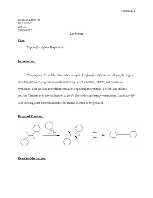 CHEM2211L- Gas Chromatography Lab Report - Stsiapan Lakhvich Dr ...