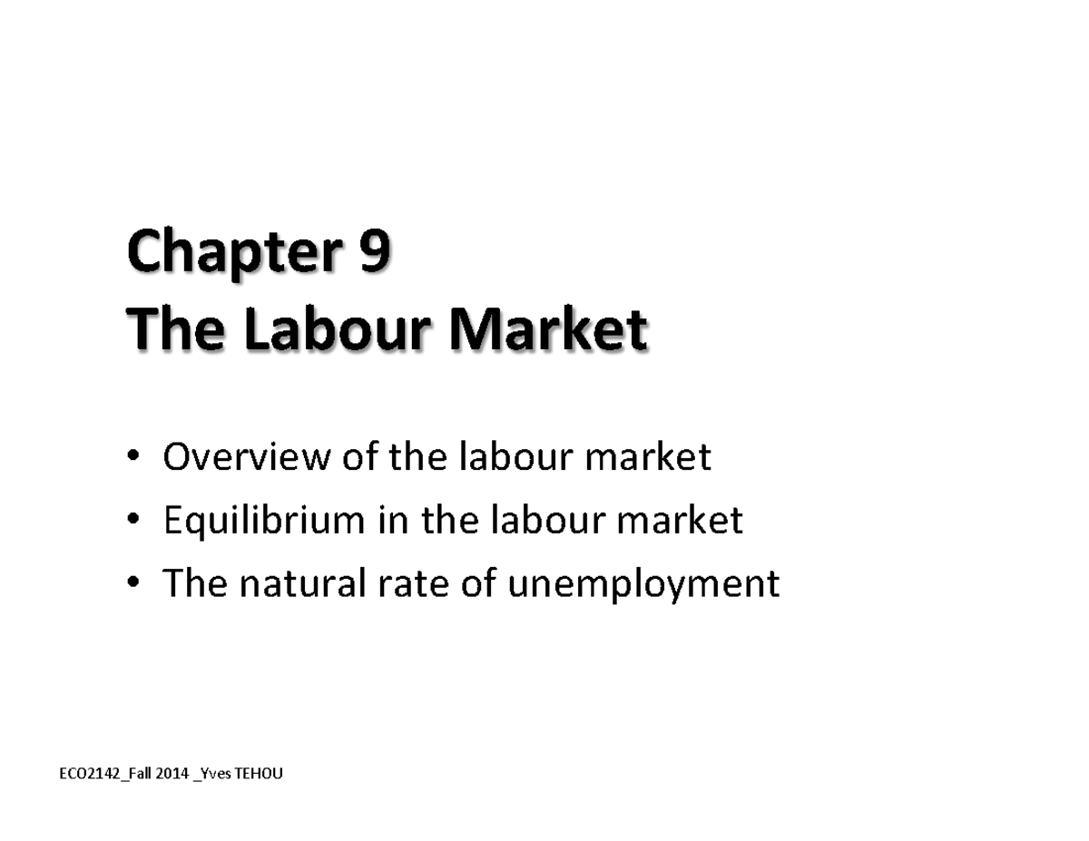 term paper on labour market