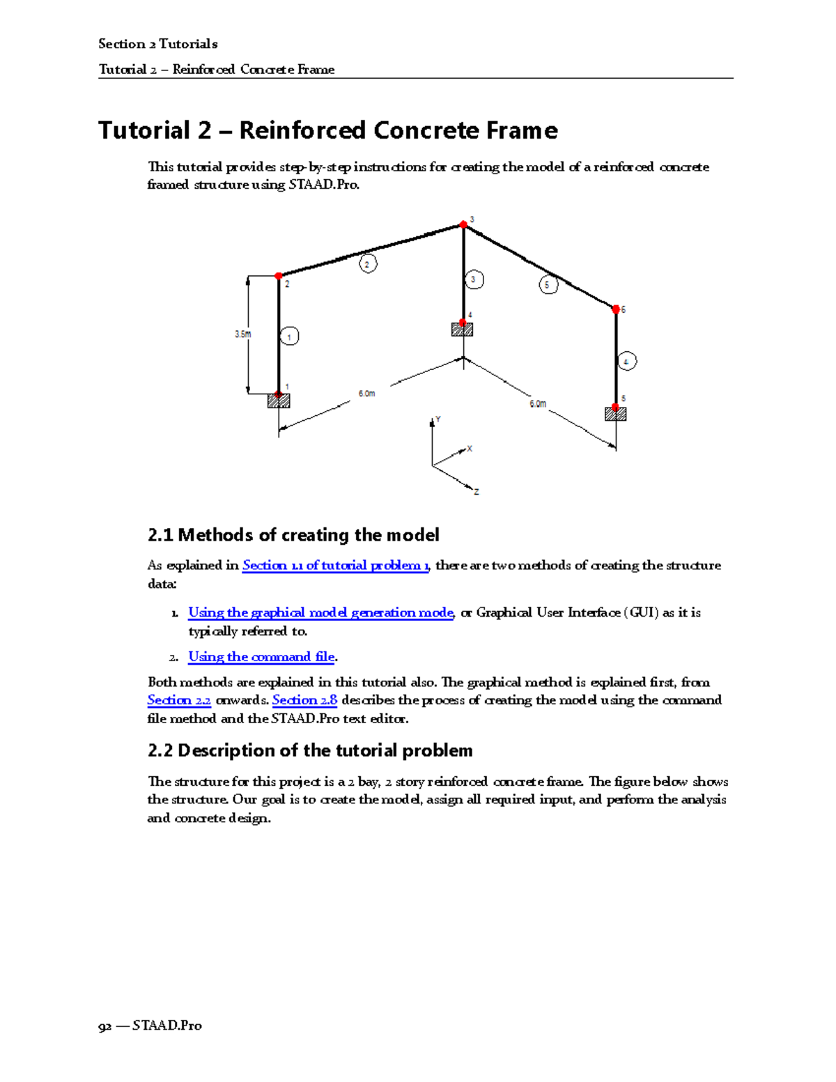 Staad Reinforced Concrete frame - Tutorial 2 – Reinforced Concrete ...