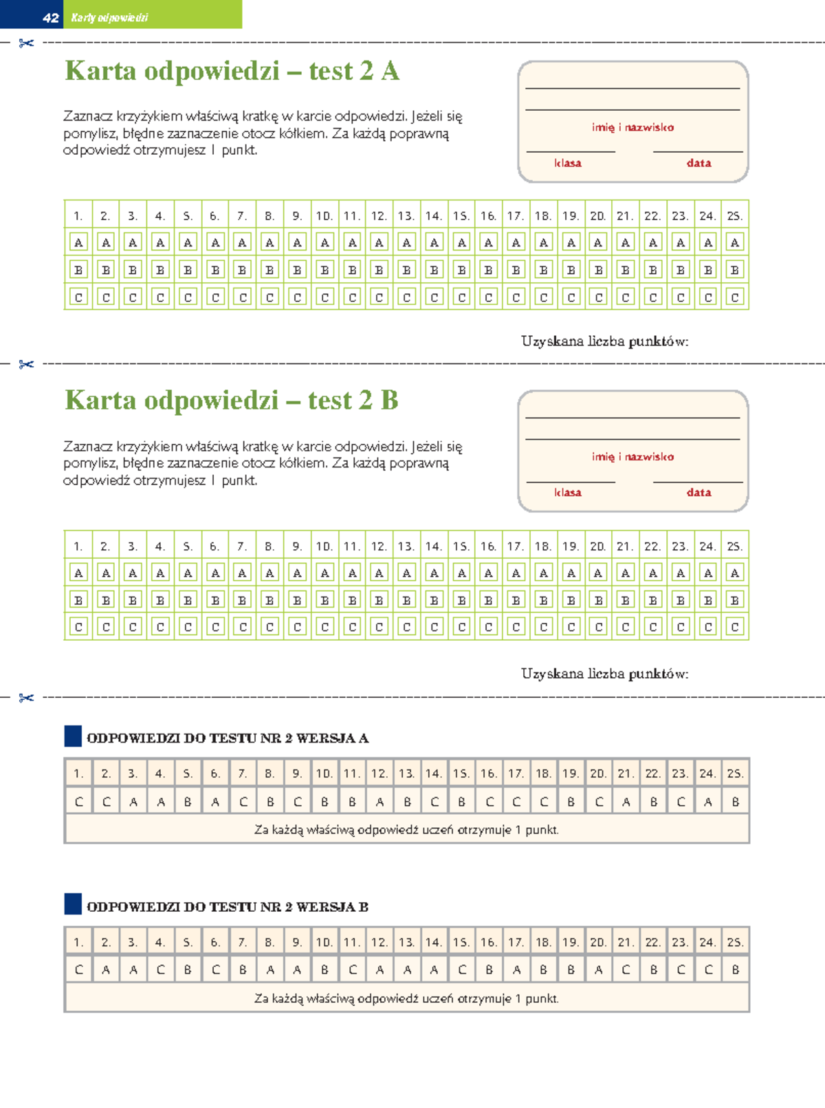 Sprawdzian 2 Odpowiedzi Na Ważne Pytania