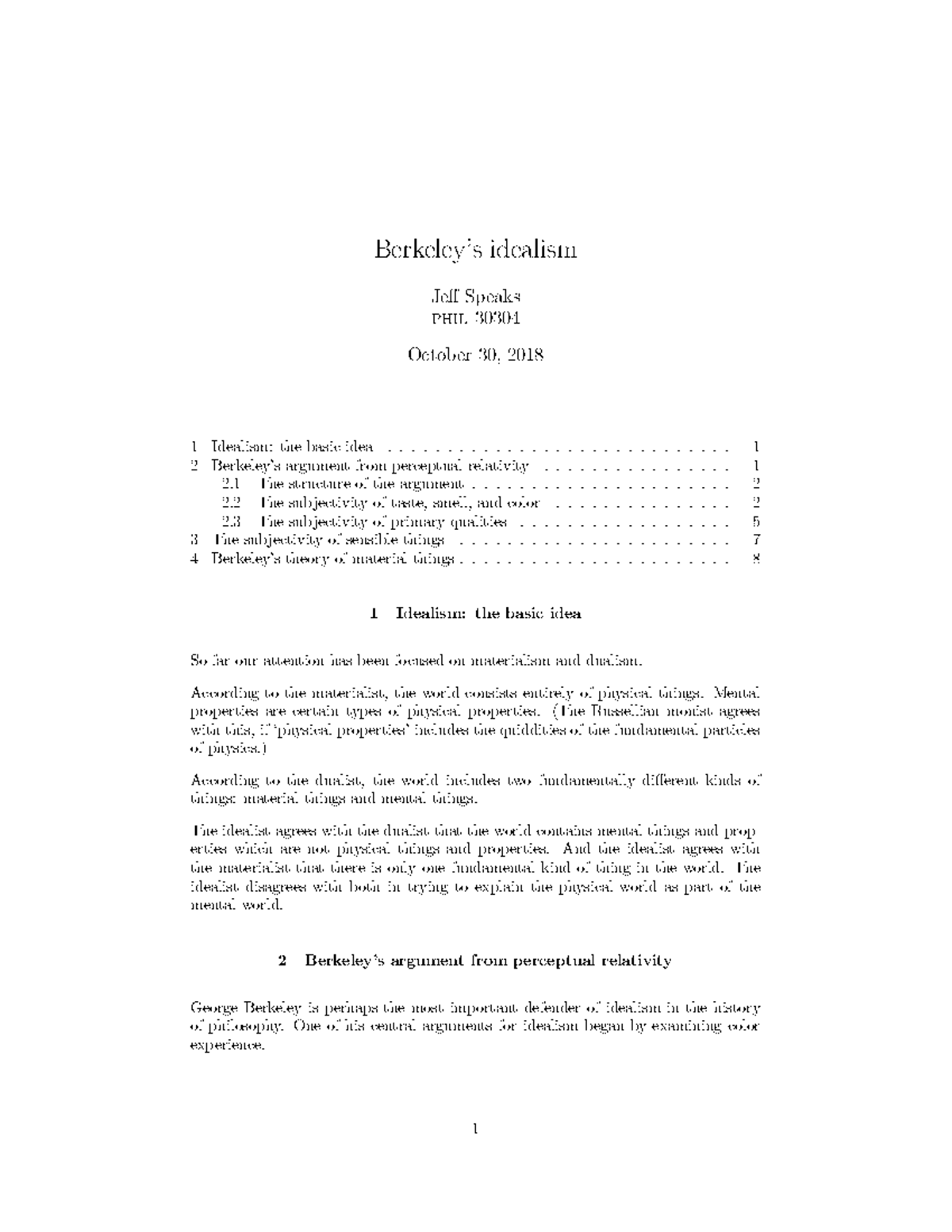 Berkeley-idealism - This Pdf Contains The Content On Berkeley's ...