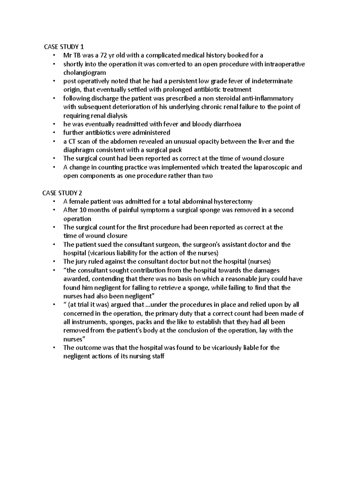 Case studies - All case study questions and answers provided in ...