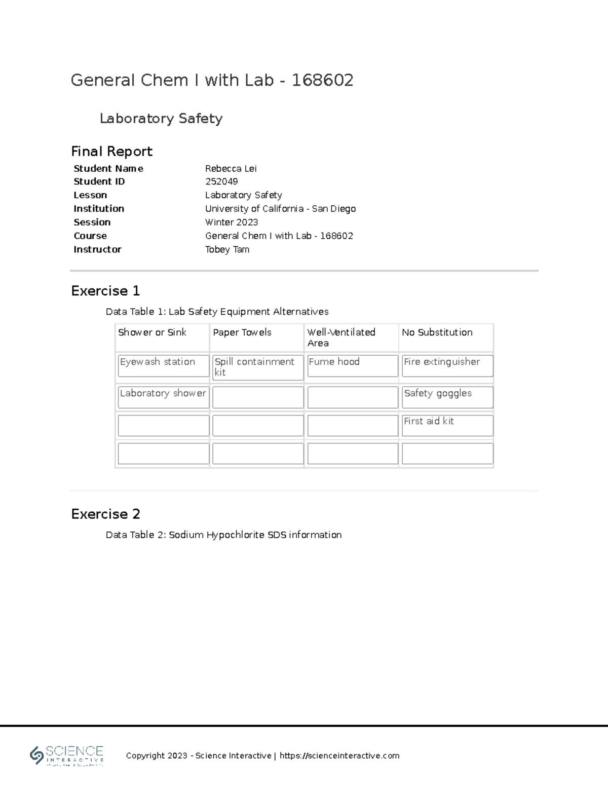 Chemistry Ucsd Courses - gae01u2