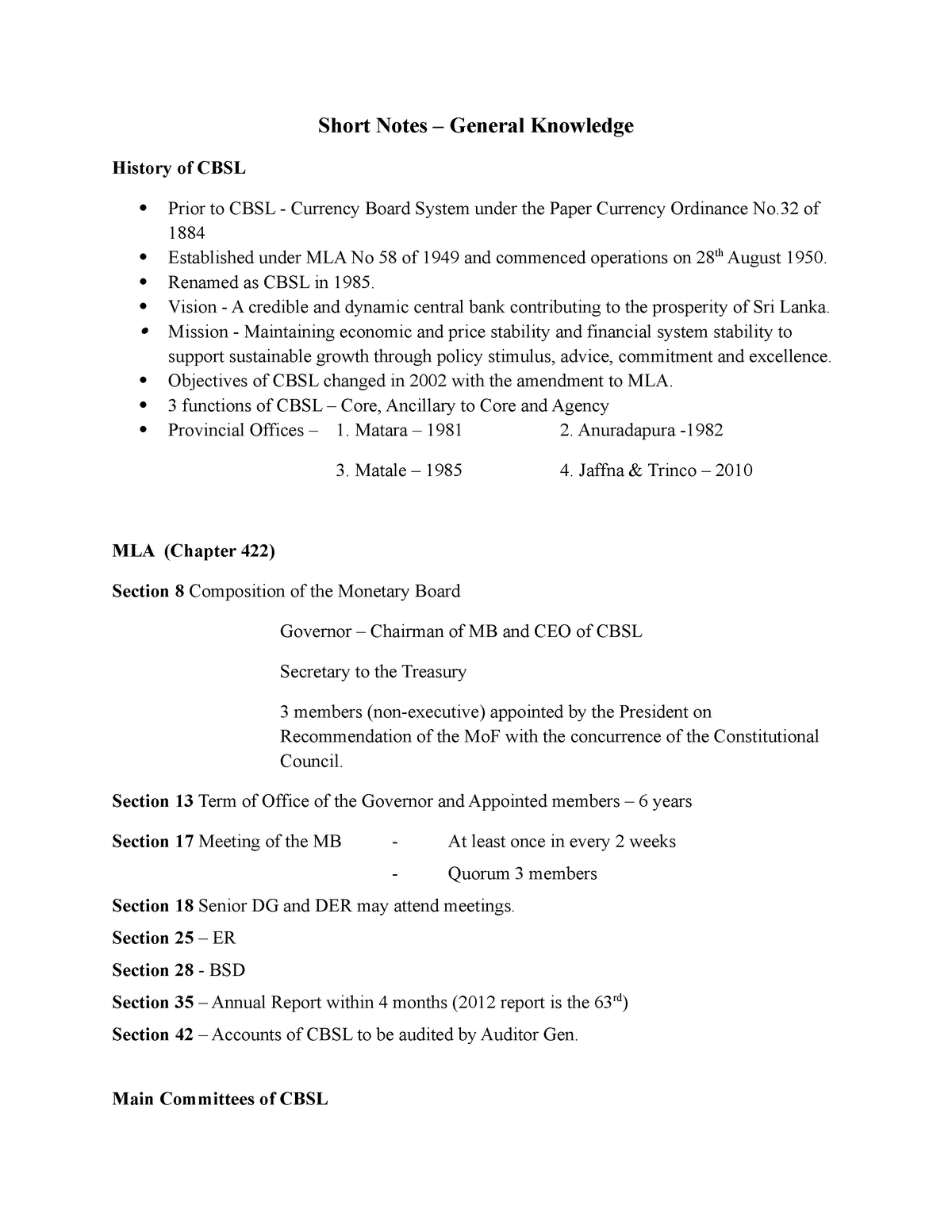 short-notes-for-gen-knowledge-short-notes-general-knowledge