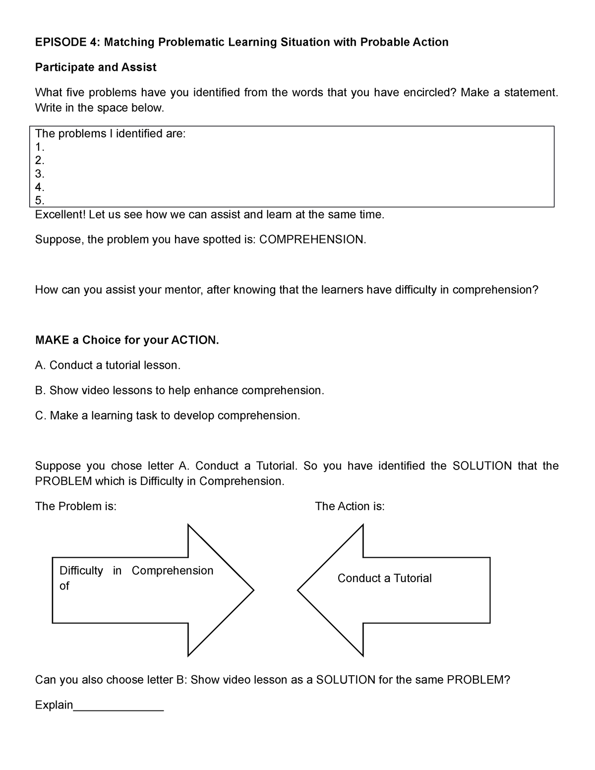 Episode 4 - Lecture notes 2,3,4,5,6,7,8,9,10 - EPISODE 4: Matching ...