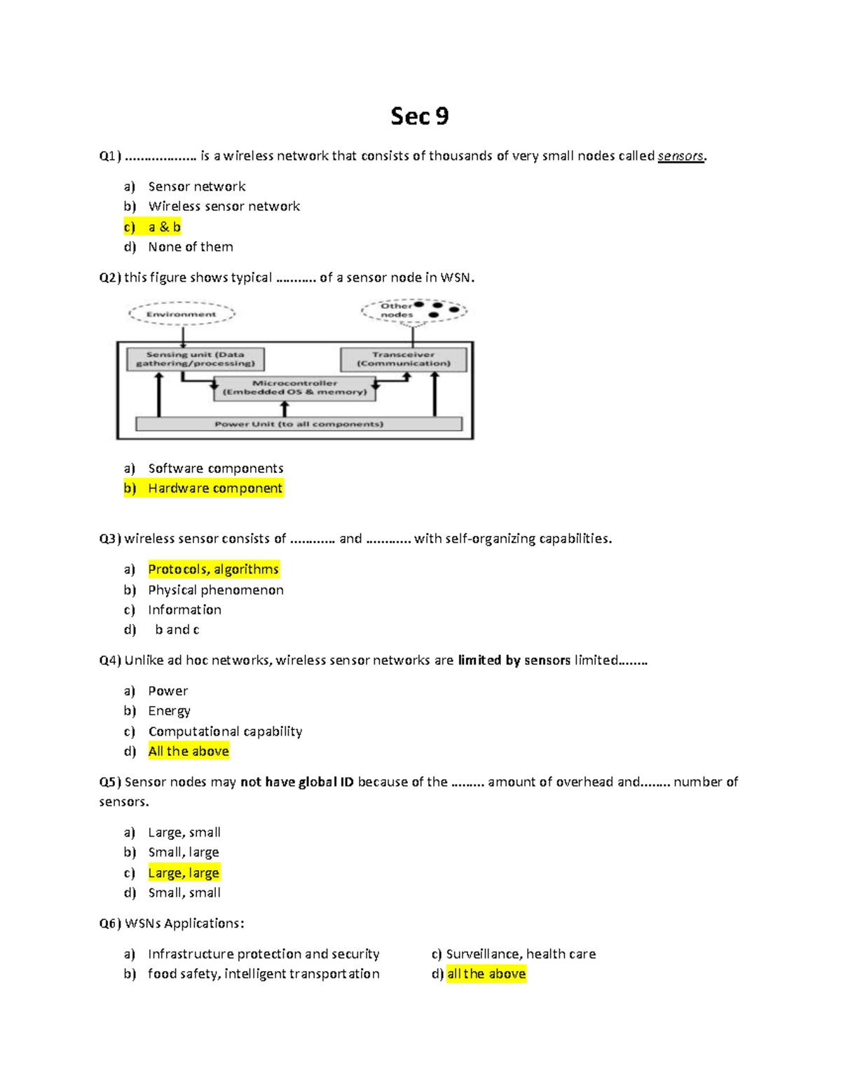 Sec9AI asssignment of sensors Sec 9 Q1)................ is a