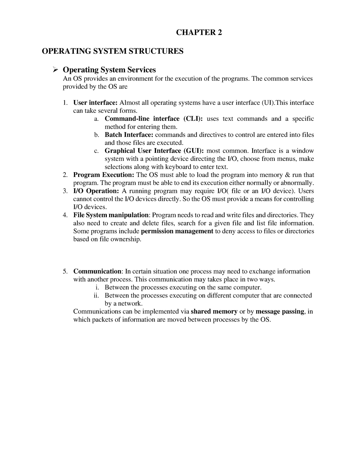 Operating System Module-1(Chapter-2) - CHAPTER 2 OPERATING SYSTEM ...