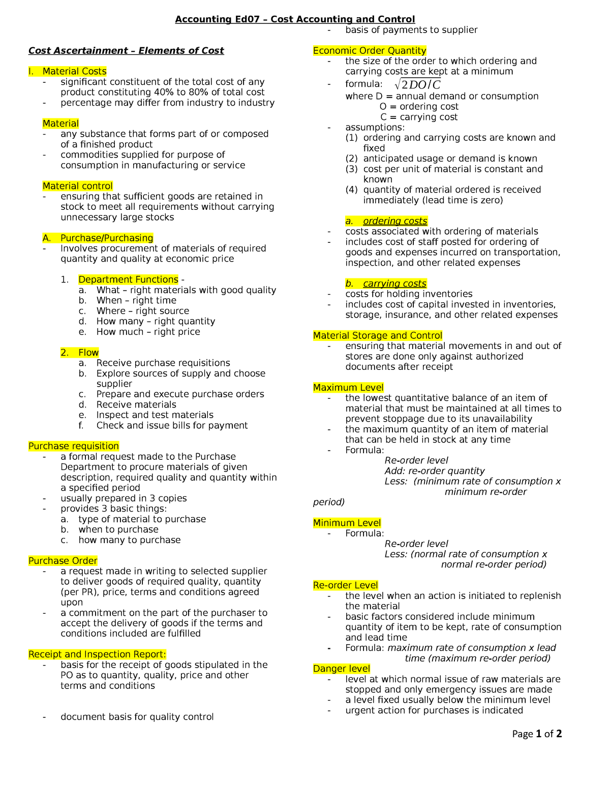 acctg-ed07-cost-ascertainment-elements-of-cost-accounting-ed07-cost