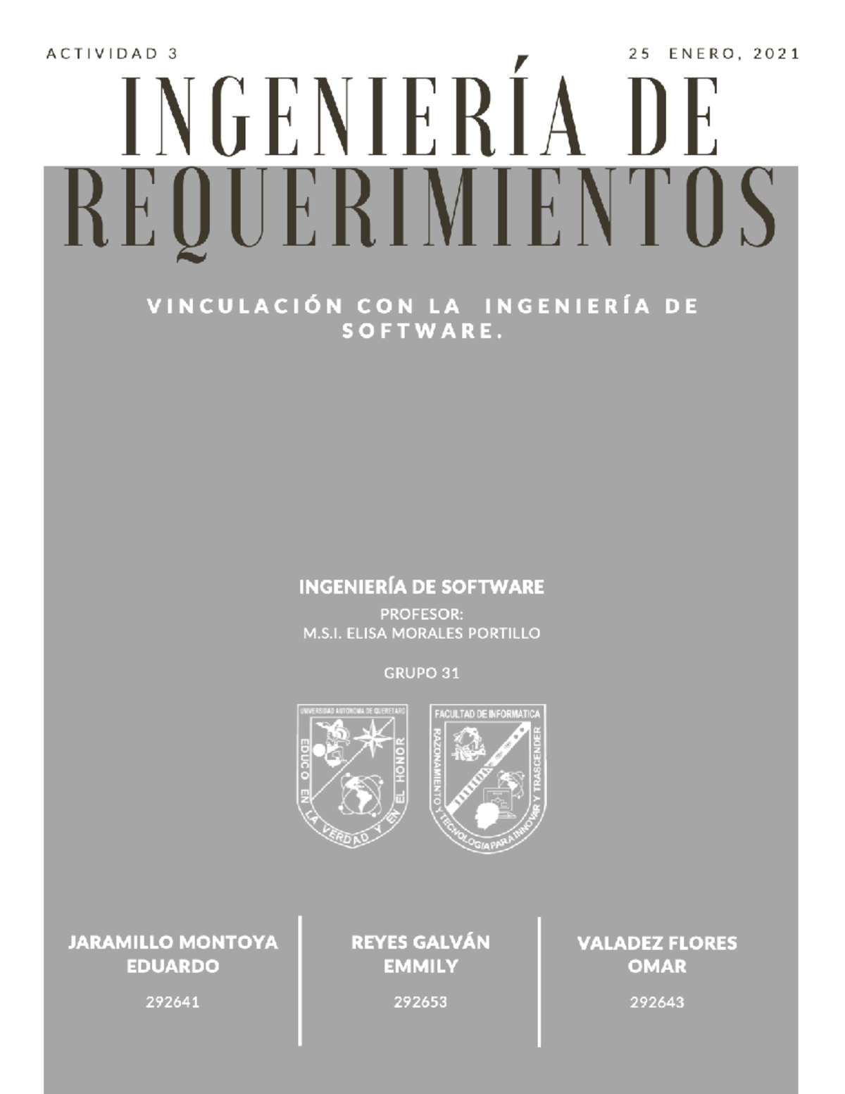 Vinculación De La Ingeniería De Software Con Ingeniería De ...