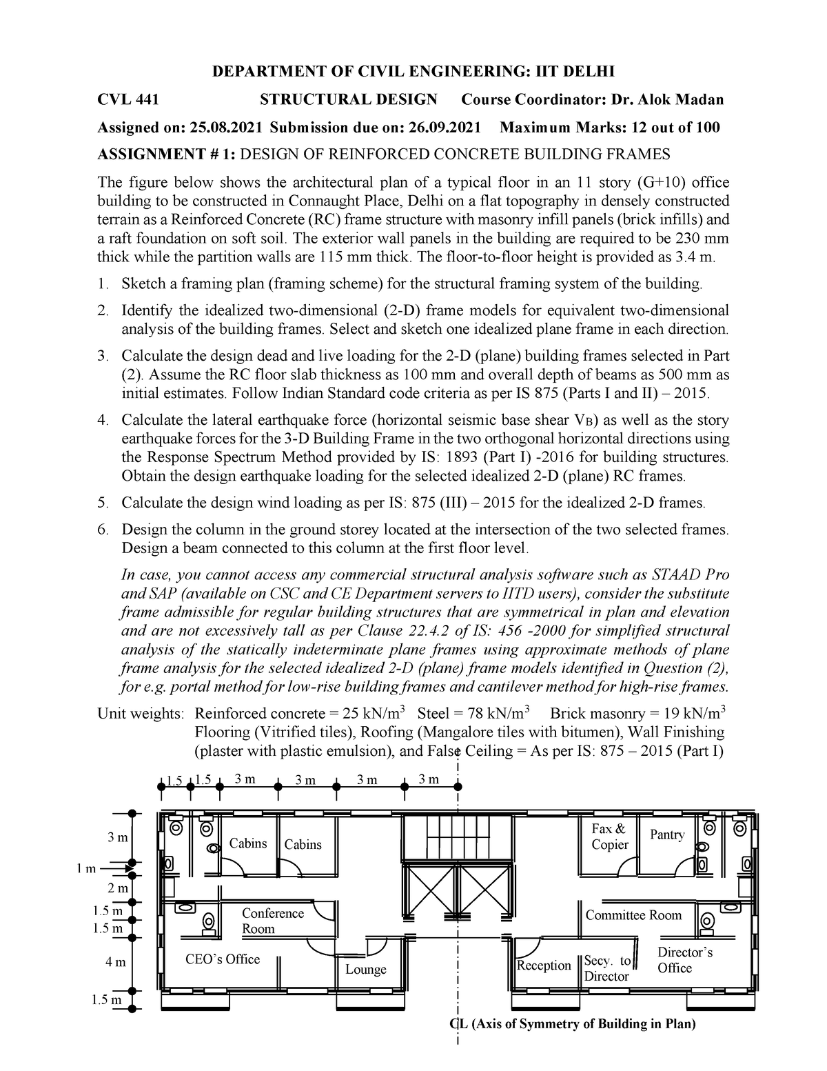 room assignment for civil engineering 2022