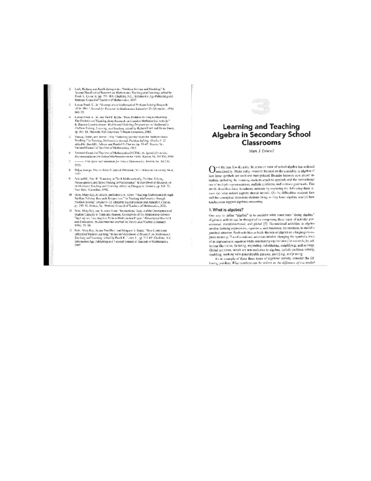 Teaching and Learning Mathmatics Chapter 3 - Adult and Continuous ...