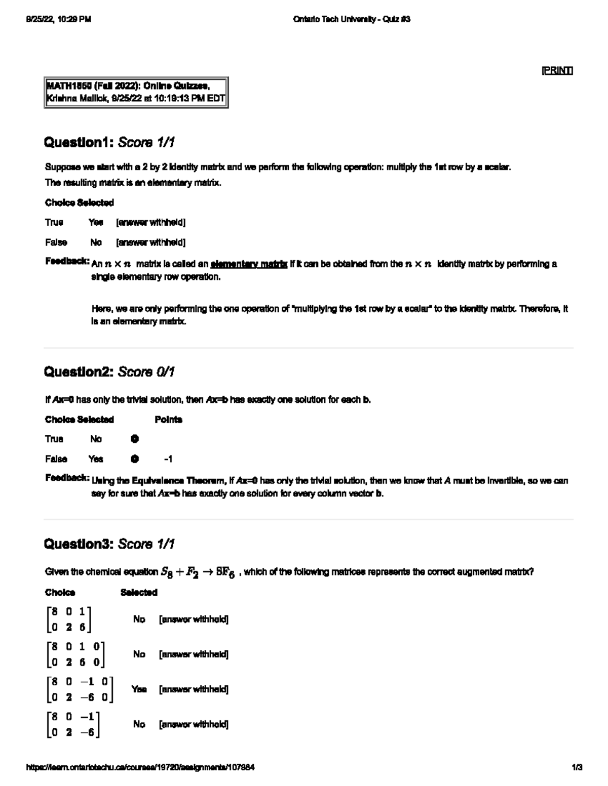 Quiz 3 - quiz awnsers - MATH 1850 - Studocu